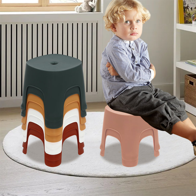 Plastic outlet accent stool